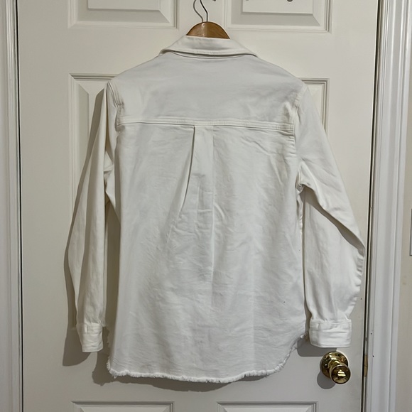 Anthropologie Pilcro White Denim Jean Jacket - Picture 2 of 7